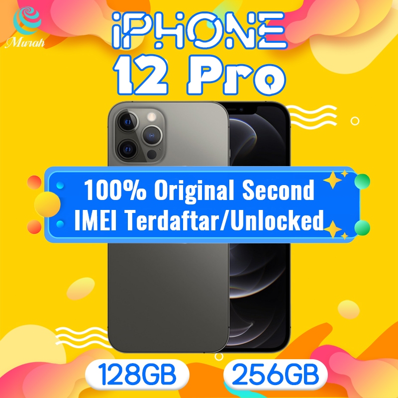 iPhone 12 Pro 128GB 256G Second Fulset seken Inter All fungsi aman Barang asli seperti baru ip 12pro