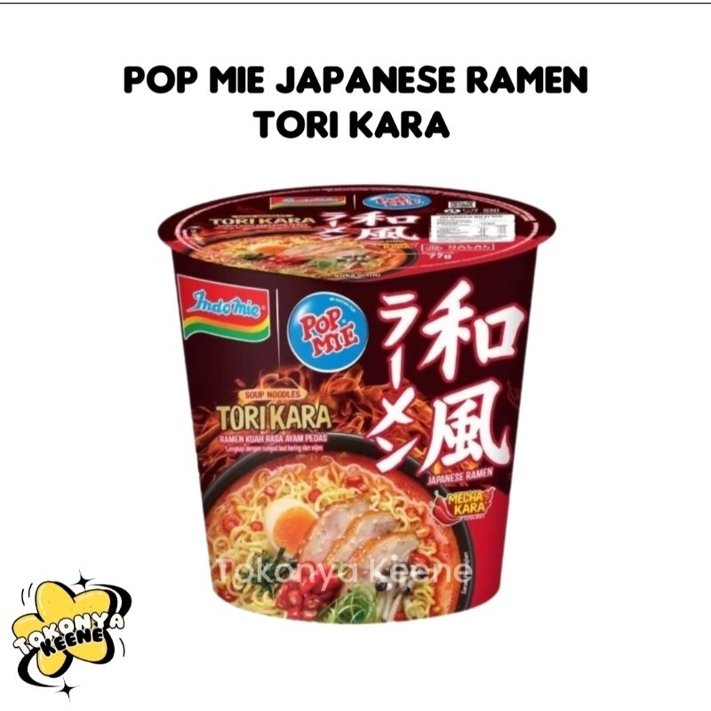 

POP MIE JAPANESE RAMEN TORI KARA || TORI KARA RAMEN KUAH RASA AYAM PEDAS CUP 70gr