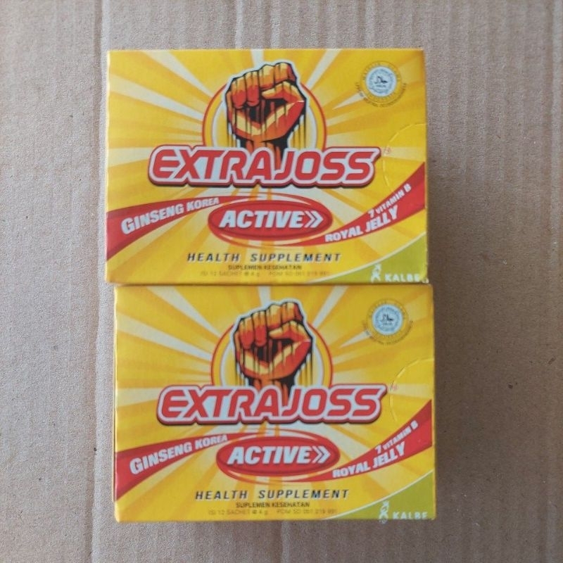 

Extrajoss Isi 12 Sachet Minuman Untuk Meningkatkan Stamina
