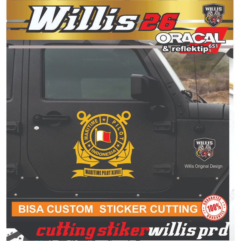 STIKER MARITIME PILOT CUTTING STICKER STIKER MOBIL