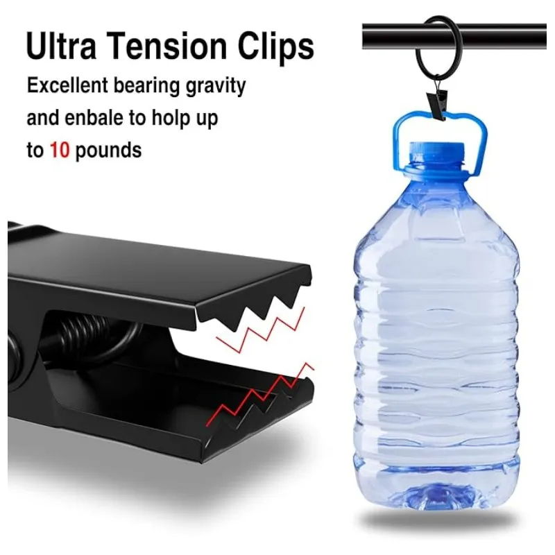 12pcs Ring Pengait Gorden Ring Gorden Jepit Ring Pipa Gorden Ring Penjepit Gorden Pengait Gorden