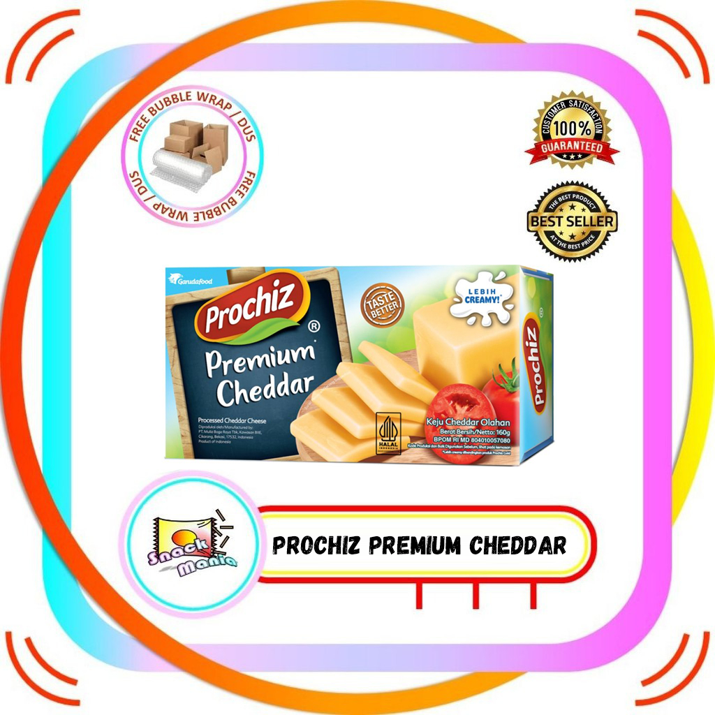 

Prochiz Premium Cheddar 160 gr ~ Keju Chedar Olahan