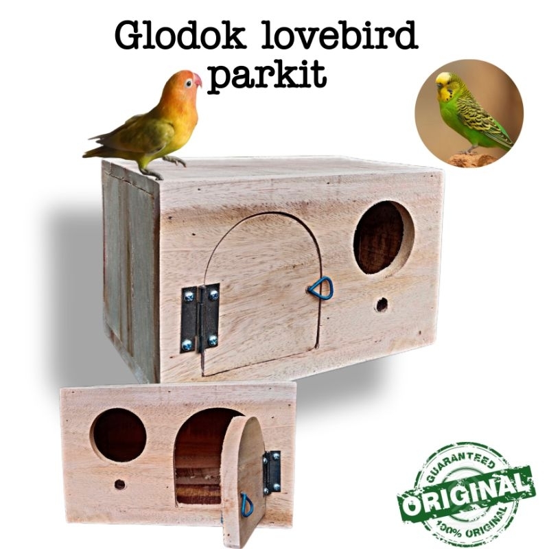 Glodok lovebird parkit pintu oval Glodok kotak (Tangkringan Dowel stik)