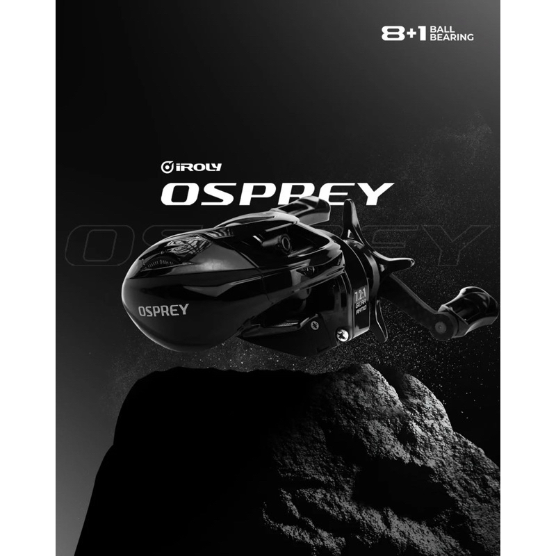 REEL BC IROLY OSPREY 80 | OSPREY 150 DRAG CLICKER AIR CARBON BODY MAGNETIC CENTRIFUGAL BREAKE SYSTEM