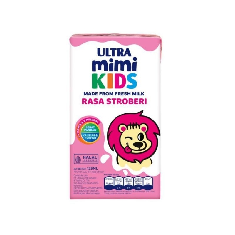 

Ultra Mimi Susu UHT Stroberi 125ml - Karton (40pcs)