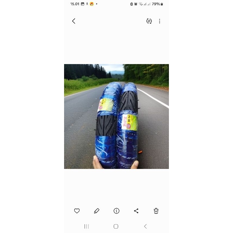 Jual ban metic non tubles ring 14 80/90 90/90