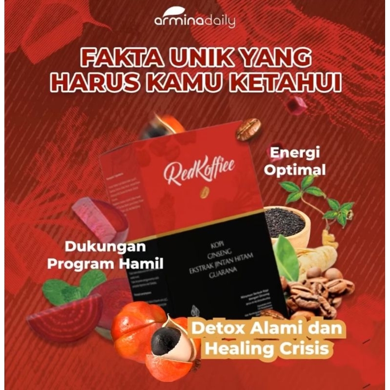 

Red koffiee kopi merah original 1box isi 10saset