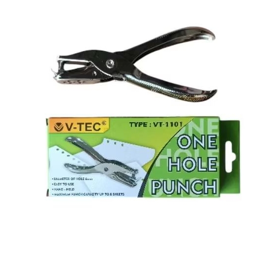

Vtec prervorator 1 lubang 1101 / pelubang kertas 1 lubang / paper punch / pembolong kertas