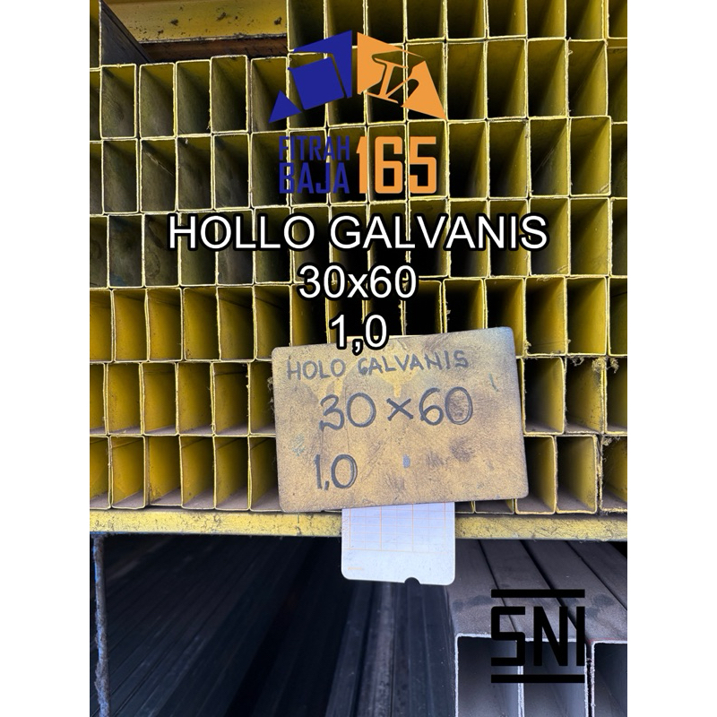 Besi Holo / Hollow Galvanis 30x60