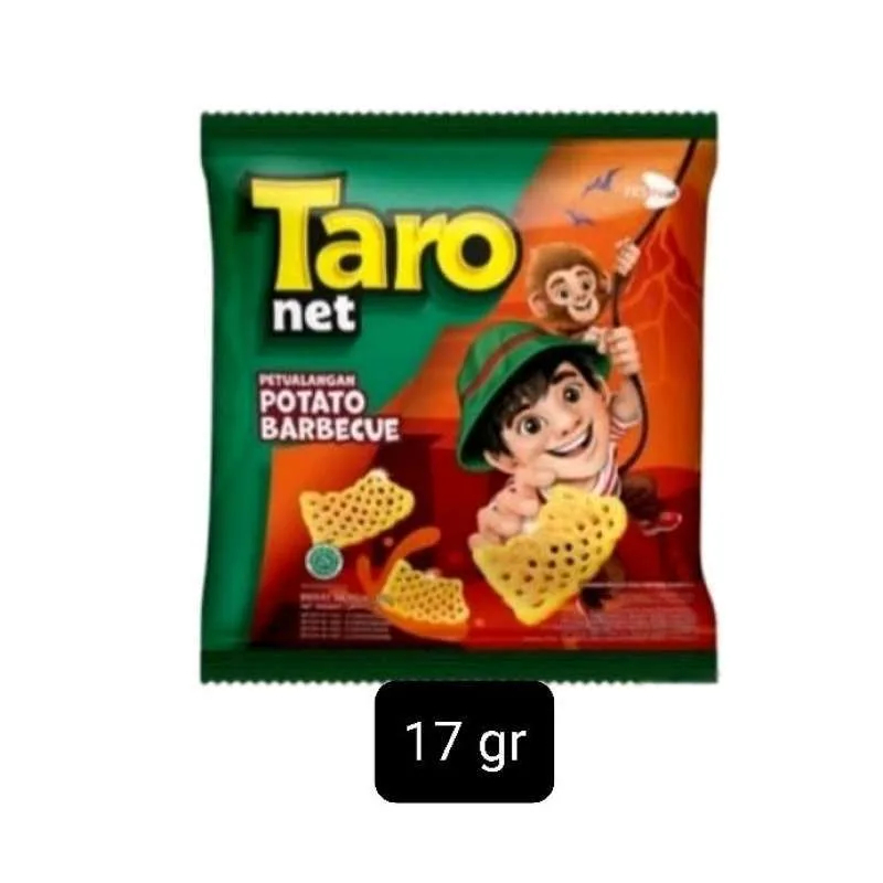 

TARO NET MINI 17GR BARBECUE SEAWEED BBQ RUMPUT LAUT PERTUALANGAN CEMILAN MAKANAN RINGAN ANAK HALAL FKS