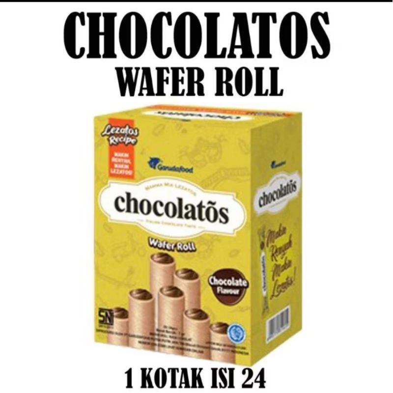 

(READY) CHOCOLATOS WAFER ROLL 24pcs @75gr