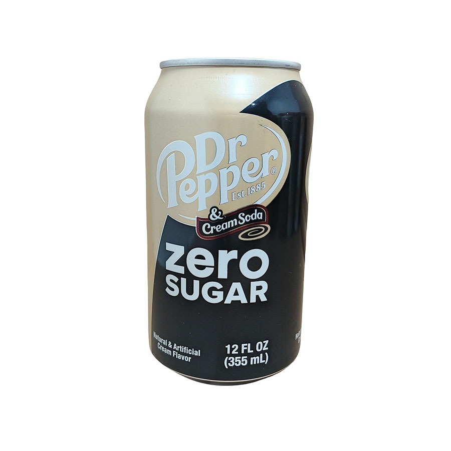 

DR PEPPER CREAM SODA ZERO SUGAR 365 ML
