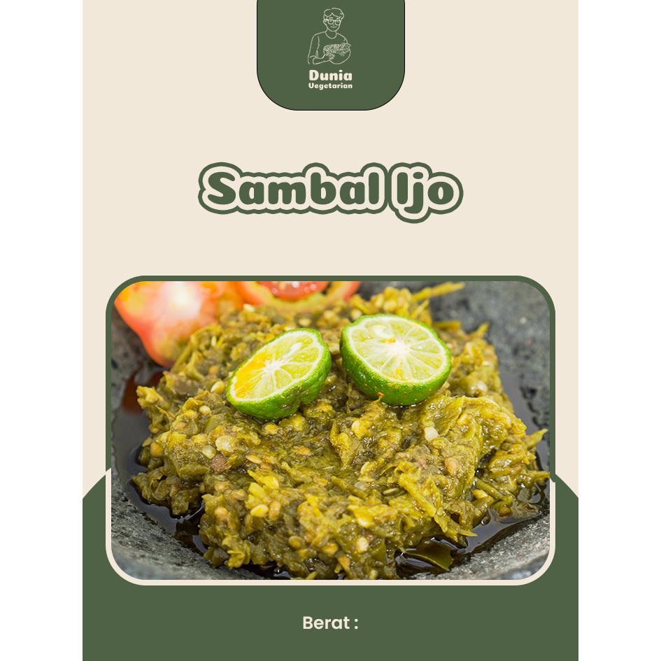 

Sambel Hijau Vegetarian ala Padang by Restoran Dunia Vegetarian