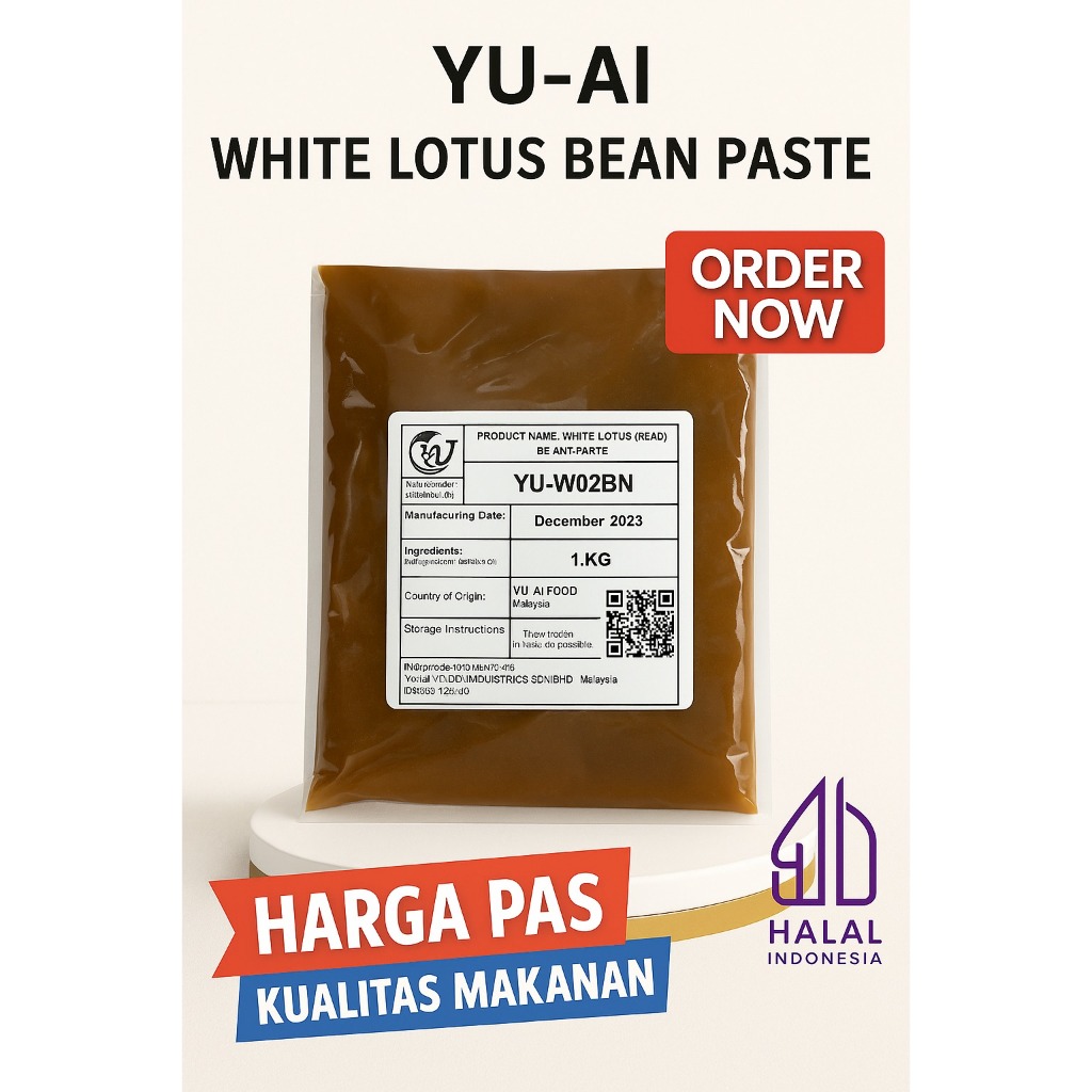 

YU AI WHITE LOTUS BEAN PASTE BUNGA LOTUS 1 KG
