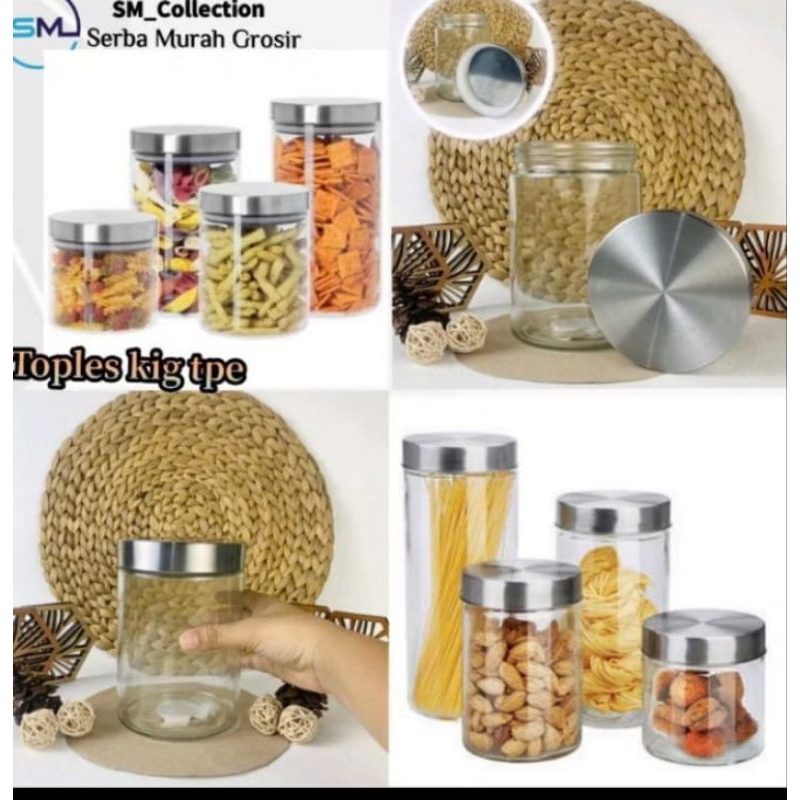 toples kaca/toples tutu stenlis/toples kue kering/toples kig TPE