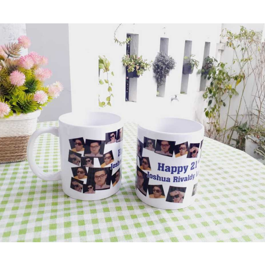 Tumblergrafik Souvenir Ultah/ Aqiqah/ Lahiran/ Wedding/ Wisuda Mug Gelas Custom