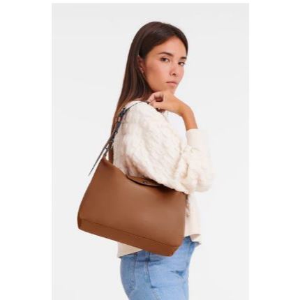 NEW BARU  NEW BARU  LONGCH*MP LGP Cuir Xtra Hobo M Ecru SALE LAssiewear Lc Le Pliage Xtra Hobo Bag M