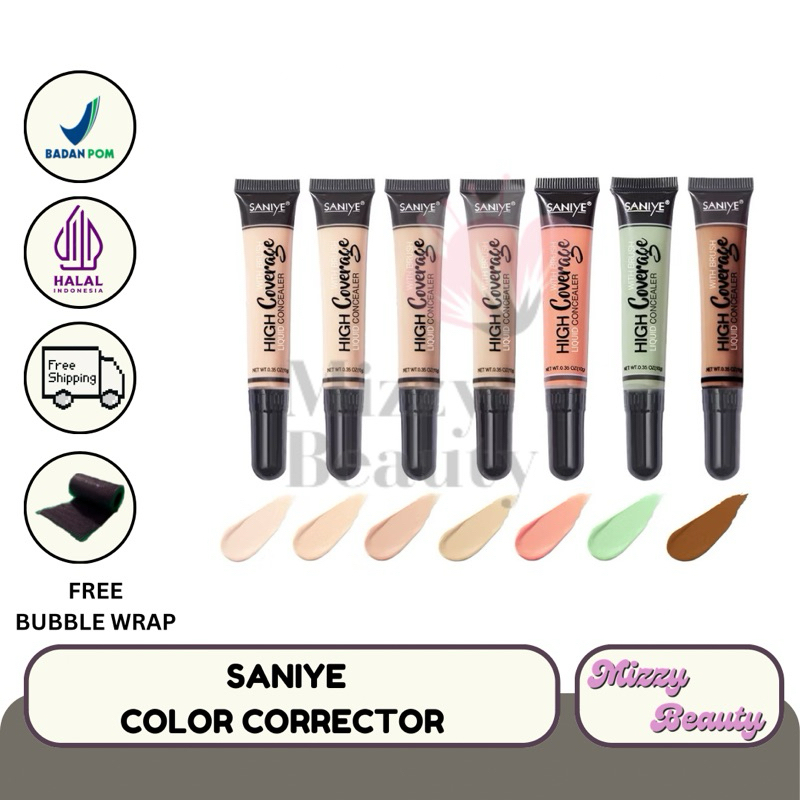SANIYE 12 Warna Wajah Concealer Krim Foundation Blemish Cream Face Kosmetik R1072