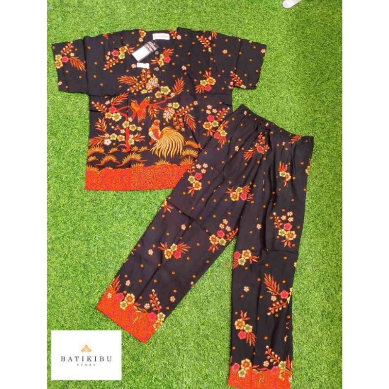 Setelan Celana Panjang Lengan Pendek Sekar Mekar Unggul Jaya Jumbo [ L ]