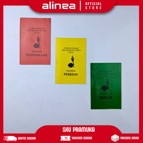 

[GROSIR 1/3/6/12 PCS] Buku Saku dan SKU Golongan Penggalang Penegak Siaga Pramuka 14x9cm