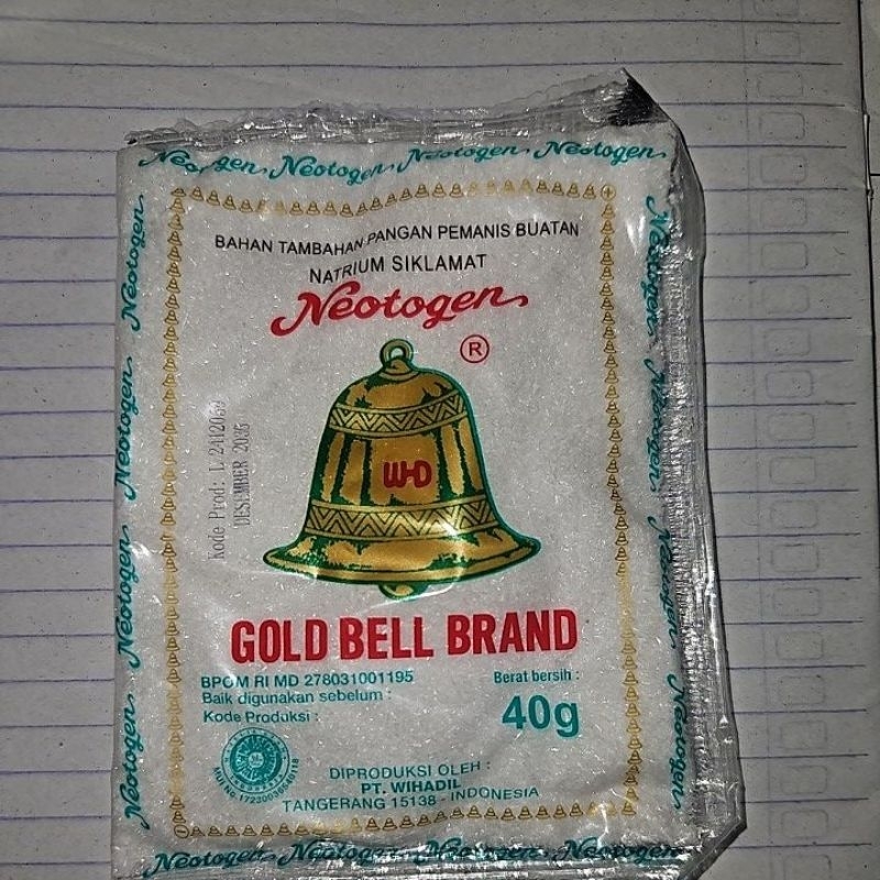 

GOLD BELL BRAND Pemanis Buatan (Sari Lonceng) 40gr