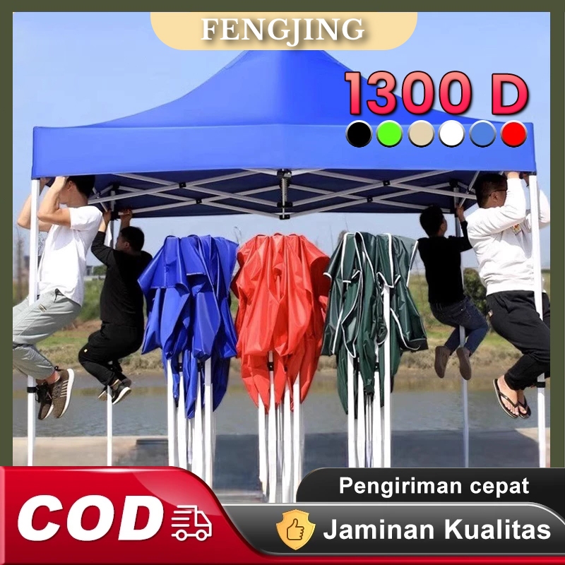 Nadirassstore - 3x3/Tenda Lipat Jualan/tenda jualan 2x2/Tenda Bazar 1300D Outdoor/Tenda Bazar