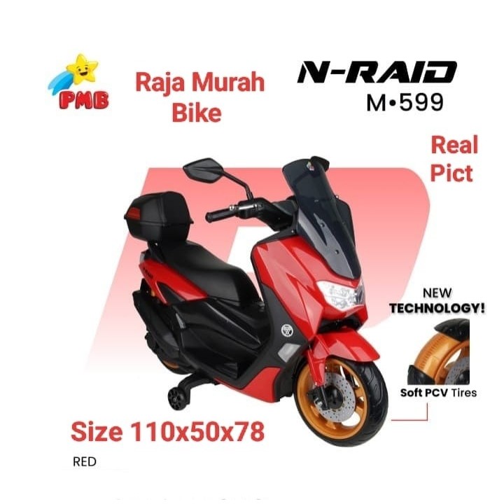 Motor Aki Nmax PMB M-599 Mainan Anak Motoran Aki Nmax M599 Motor Aki Nmax