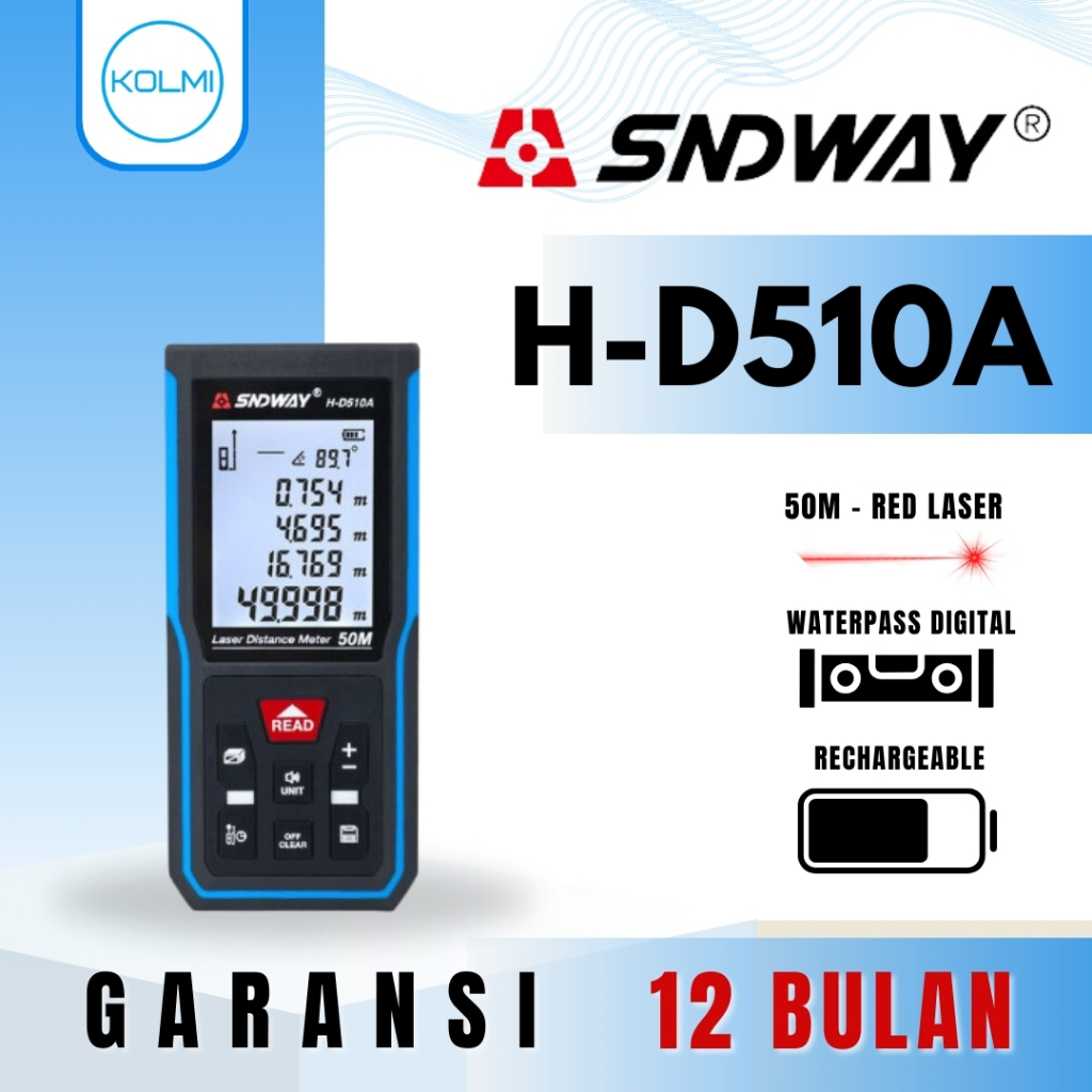 Sndway D510A Meteran Laser Digital