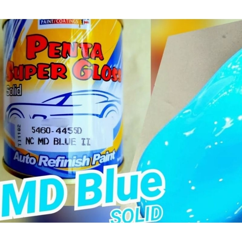 CAT PENTA SUPER GLOSS SOLID NC MD BLUE / BIRU MUDA / BIRU LANGIT ISI 200 GRAM / CAT MOBIL / MOTOR / 