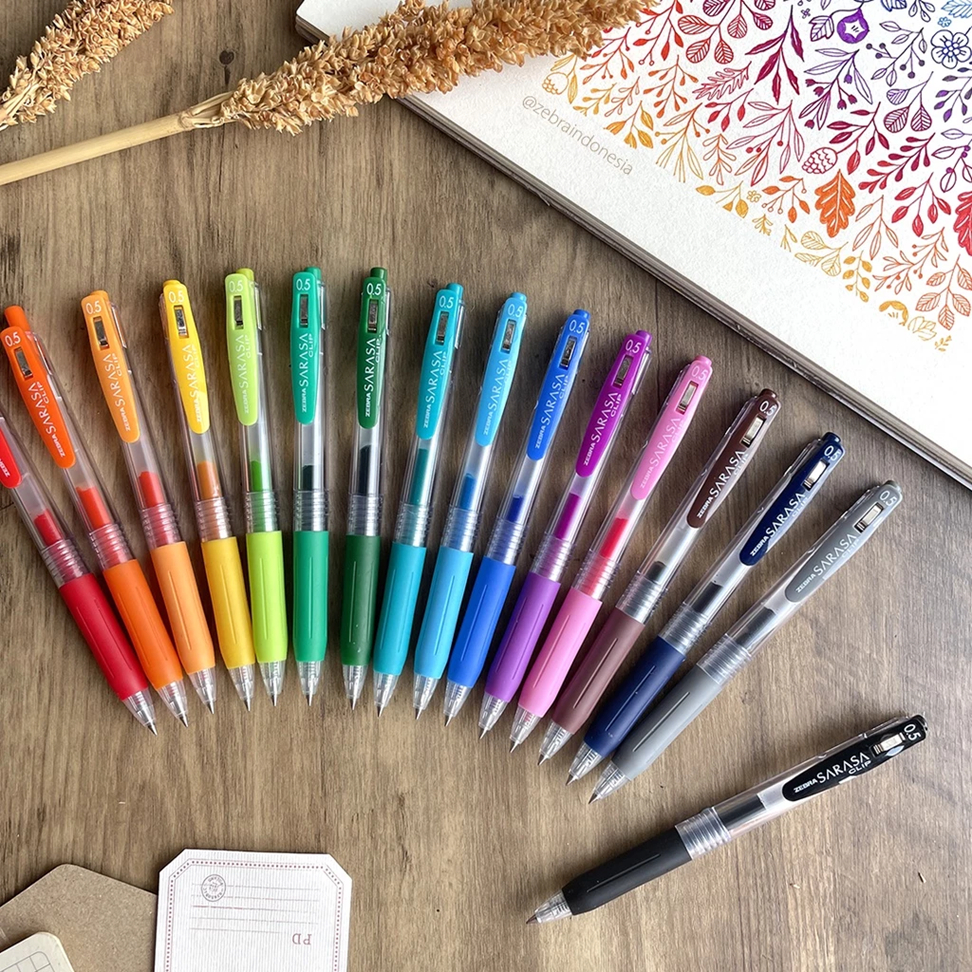 

Pulpen Zebra Sarasa Clip 0.5 mm JJ15 – Smooth Water-Based Pen | 9 Warna | Tinta Pigmen Anti Luntur