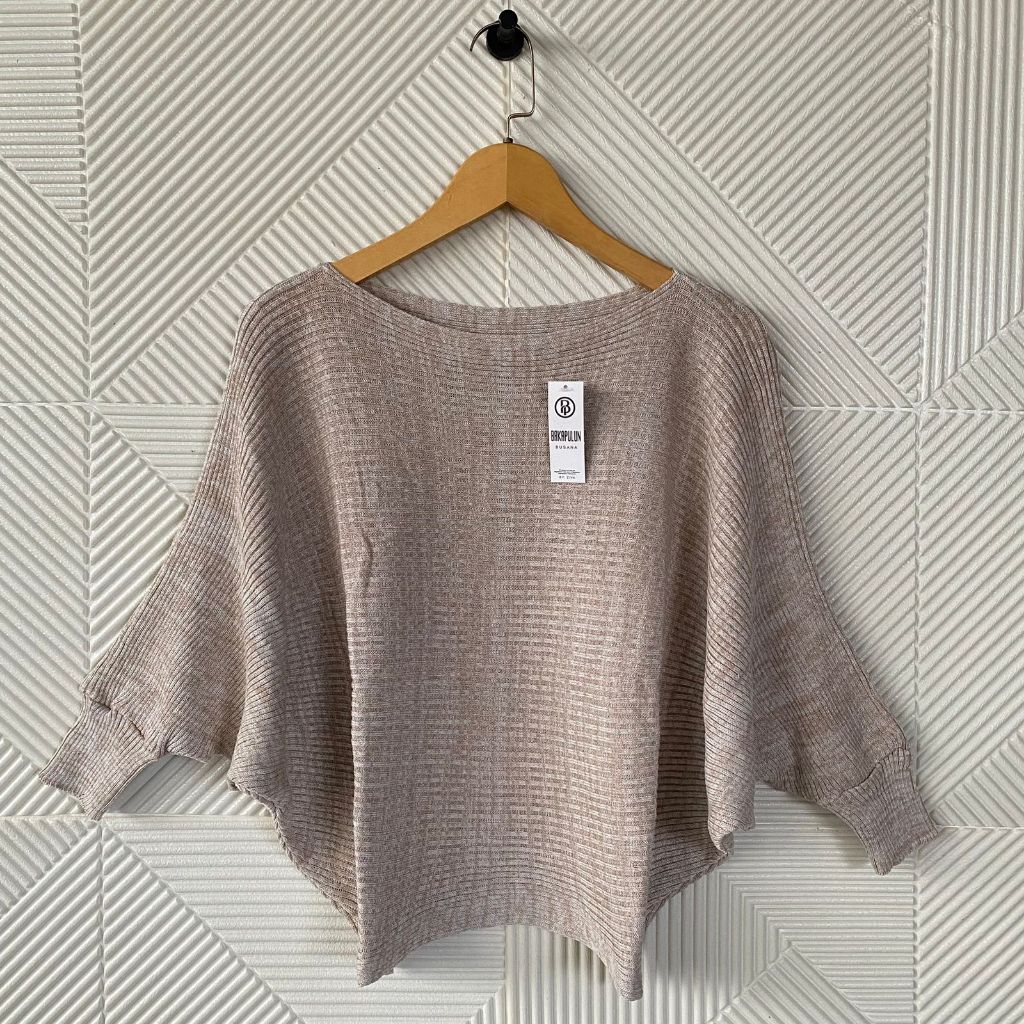 Rajut batwing polos/blouse oversize wanita/atasan wanita jumbo big size/pakaian rajut wanita ukuran 