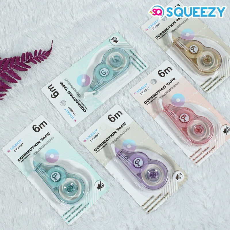 

CORRECTION TAPE CT-SQ07 MORANDI COLOR 6 METER / STIPO KERTAS SQUEEZY 10 M