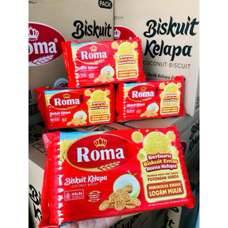

Roma Biskuit kelapa 300 gram 1 dus isi 28pcs
