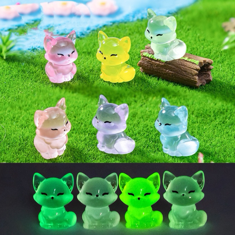 (1Pcs) C95 Figure 3D Fox Rubah GID