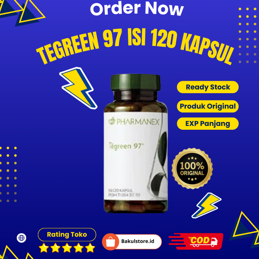 

Kesehatan tubuh tehhijau97 isi 120 cps ED 08/2026 --> 550 Bklstore