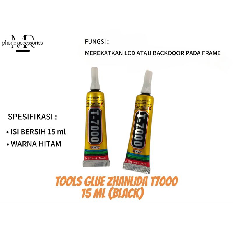 

LEM TOUCHSCREEN ORIGINAL ZHANLIDA T7000 BLACK - 15ML WARNA HITAM - Lem Lcd - ORIGINAL ZHANLIDA