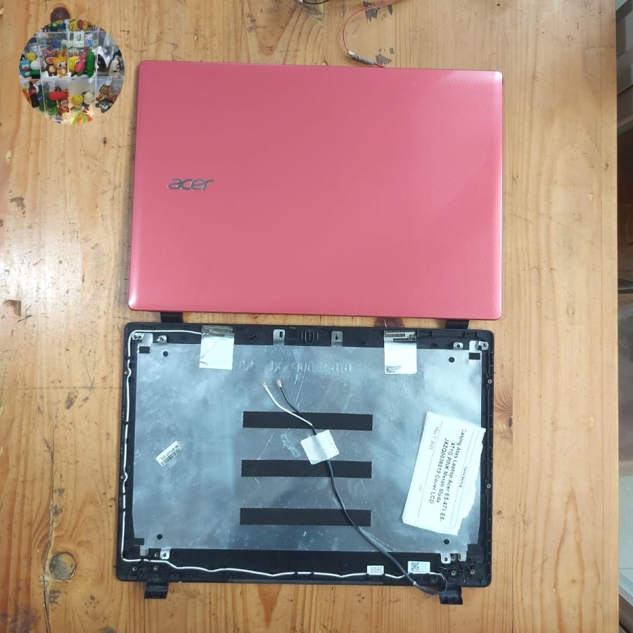 Casing Atas Laptop Acer E5-471 E5-471G PINK Merah Muda JXZQ0036010 Cover LCD