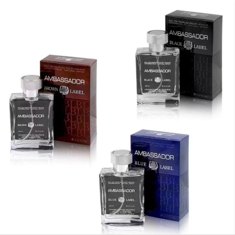 AMBASSADOR PARFUM EDP BLACK / BLUE / BROWN LABEL 120ml
