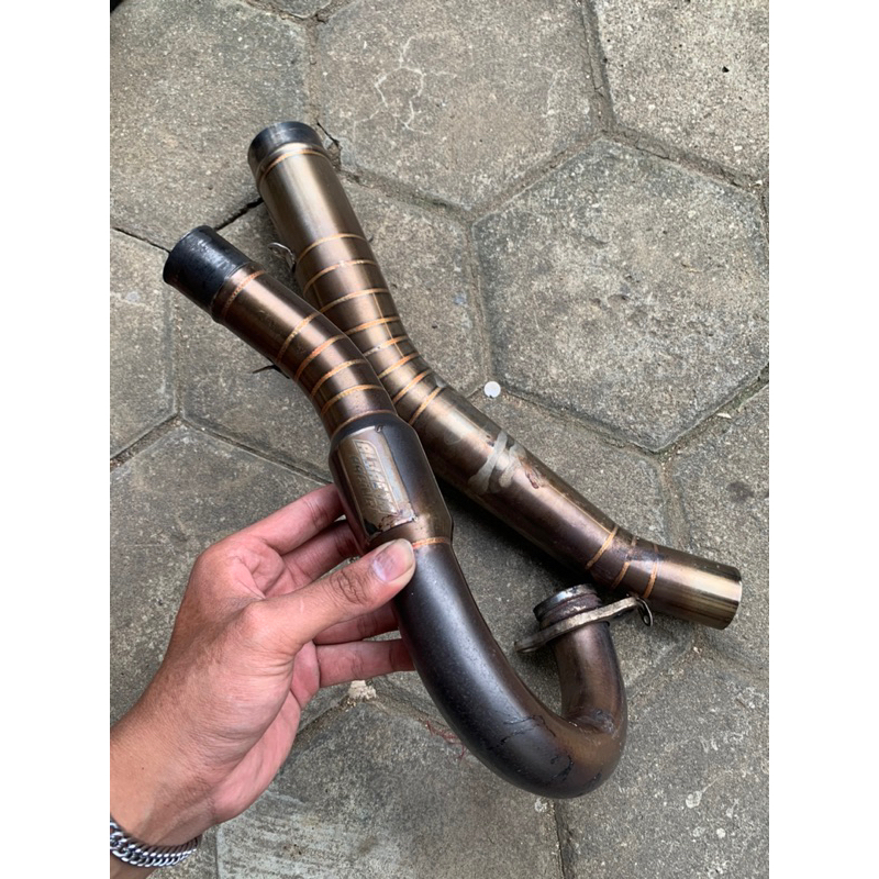 knalpot kolong atas klx dt special req 180-200cc inlet 50 naufal tsani (opang)