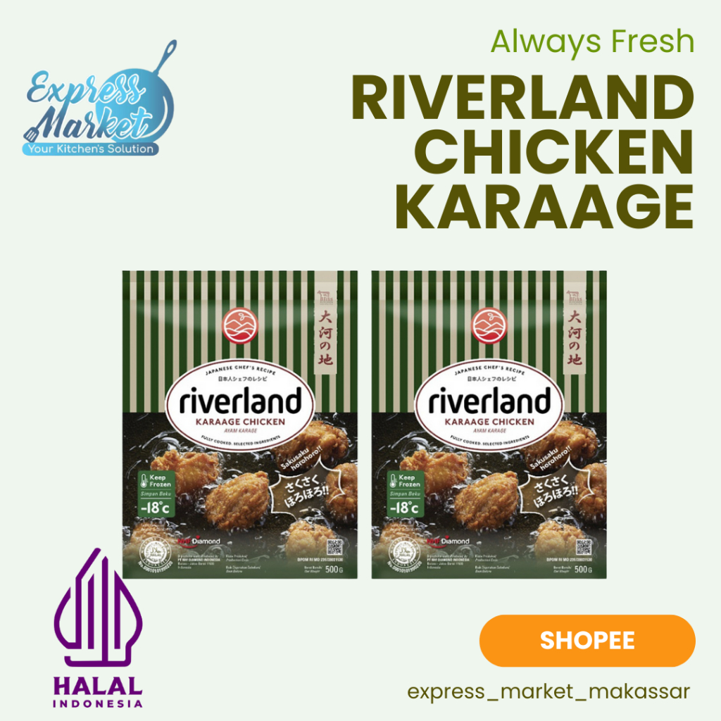 

Riverland Chicken Karaage Kemasan 500gr