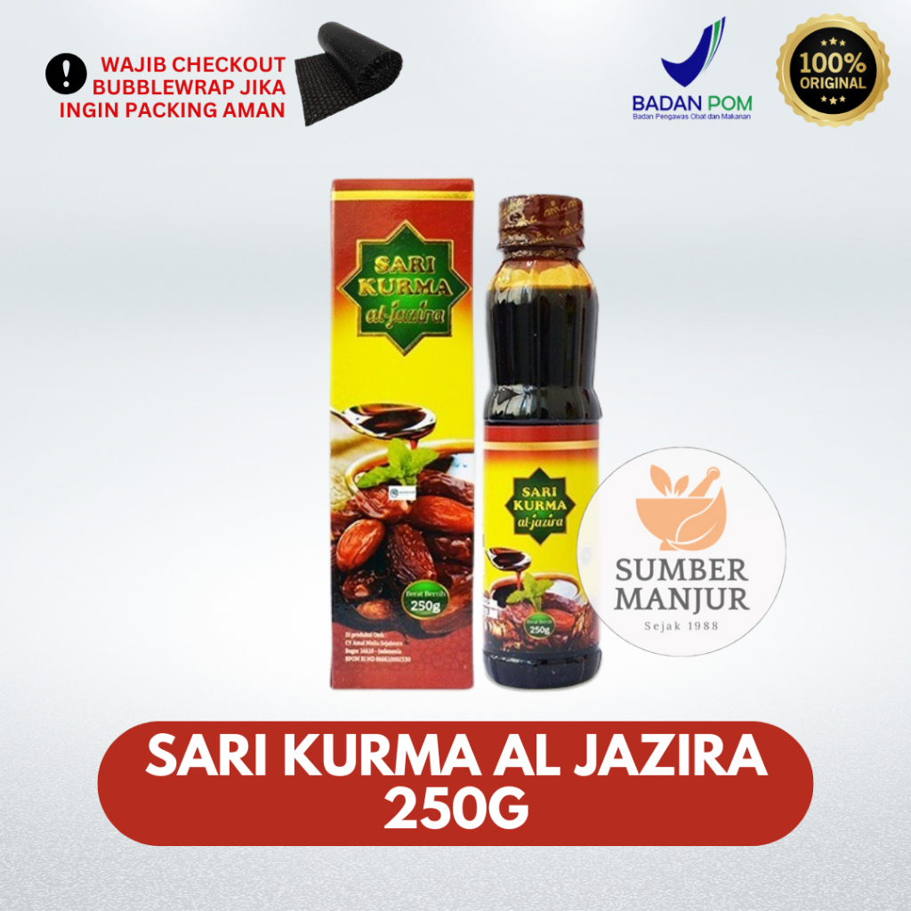 

SARI KURMA AL JAZIRA 250GR / MINUMAN SARI KURMA ORIGINAL