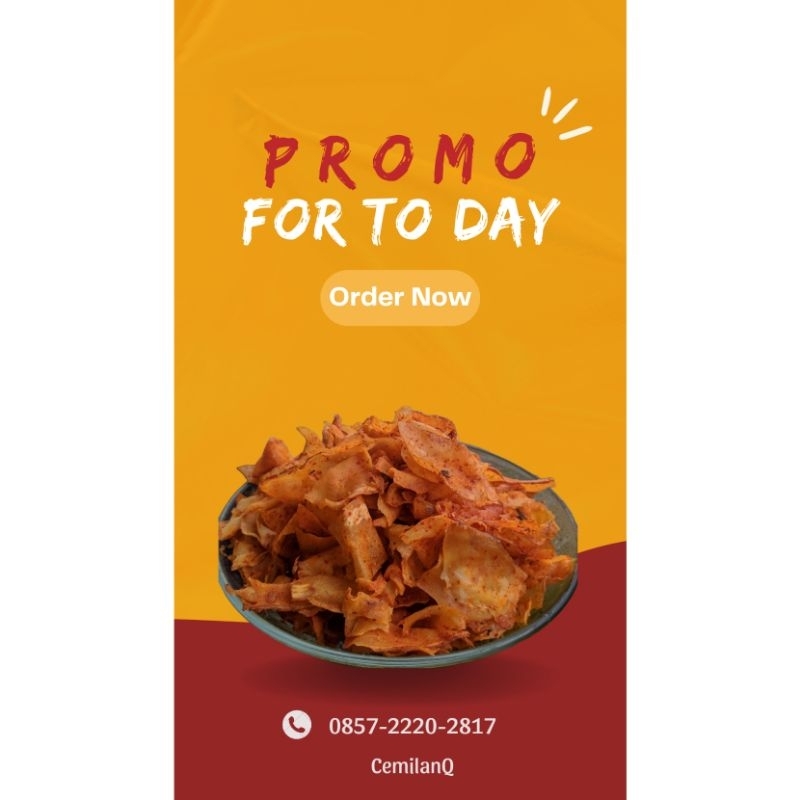 

Kripset Pedas Daun Jeruk