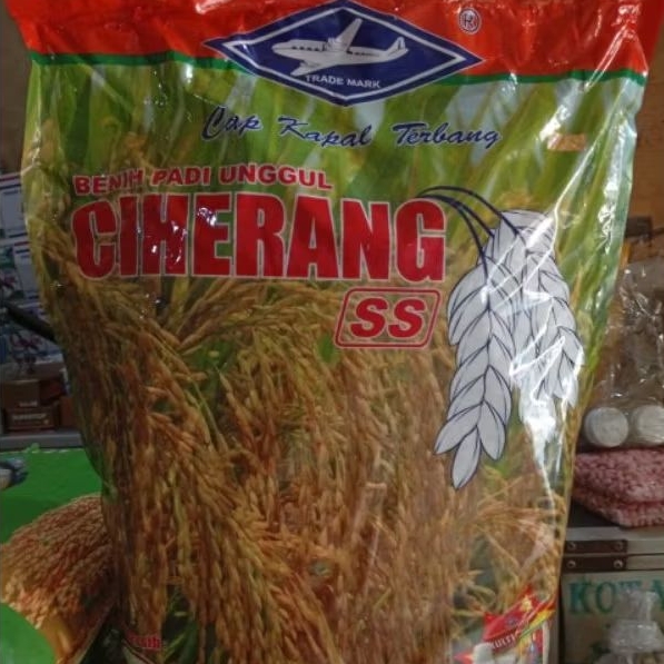 Benih padi ciherang 5kg cap kapal terbang