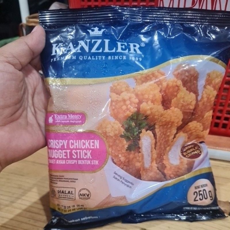 

KANZLER CRISPY CHICKEN NUGGET STICK 250GR