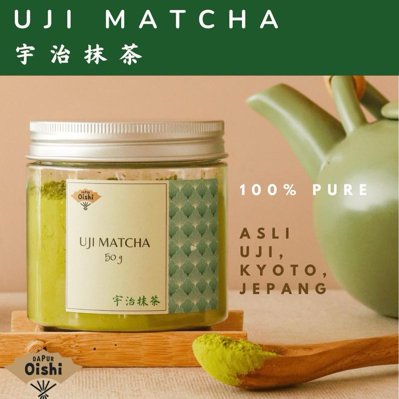 

Uji Matcha Pure Powder 50g | 100% Asli Kyoto Japan Jepang Premium Japanese Matcha Bubuk