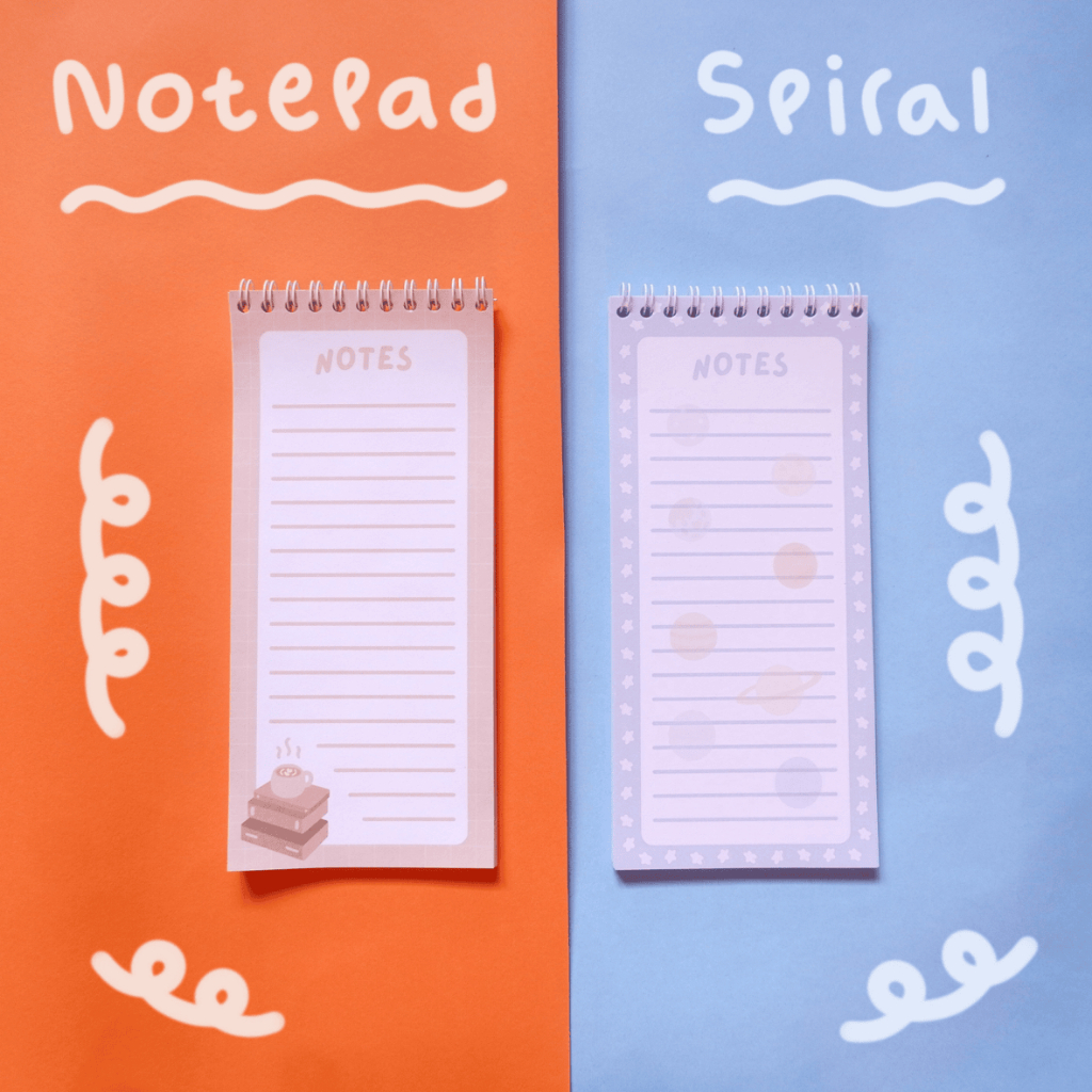 

(42 Lembar) Notepad/Memopad/Memo Paper Spiral Portrait Estetik Desain Lucu
