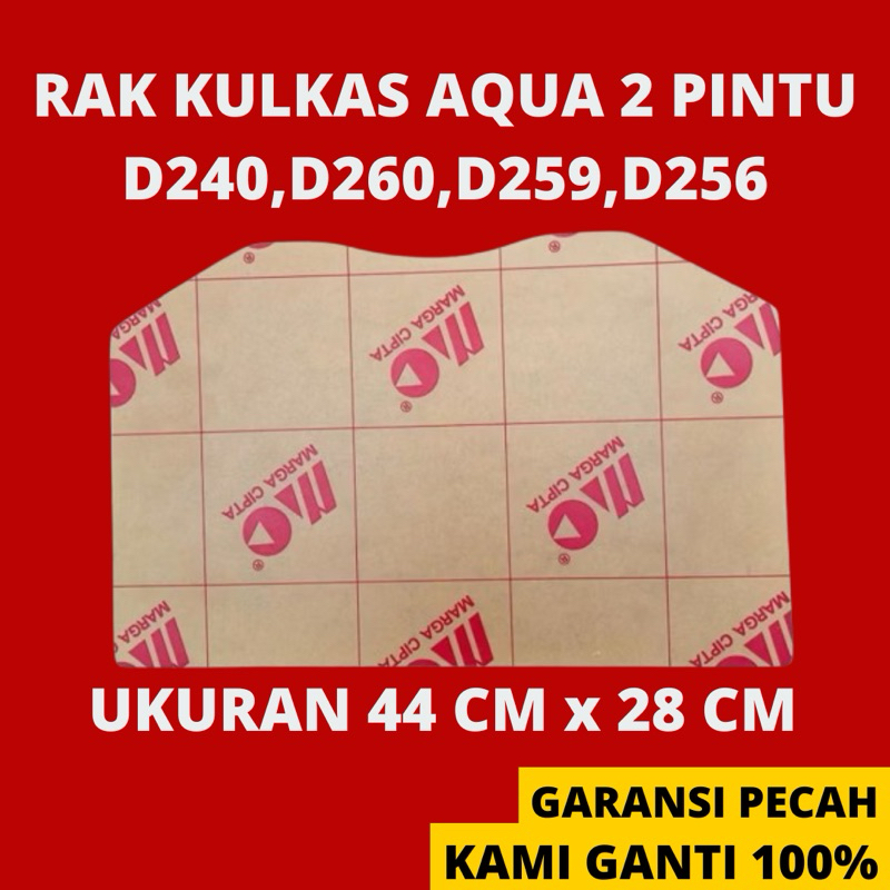 Rak Tengah Kulkas Aqua 2 Pintu AQR D240 D260 D259 D239 D269 - Rak Akrilik Kulkas Aqua 2 Pintu - Rak 
