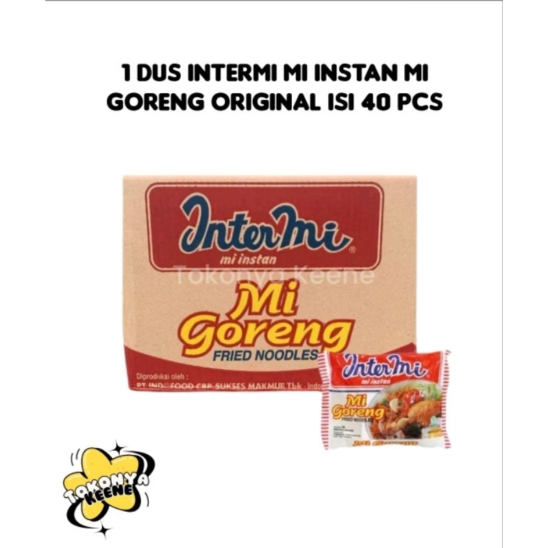 

1 Dus Intermie Mi Goreng isi 40pcs || Intermi goreng original 40 bungkus || mi instan goreng