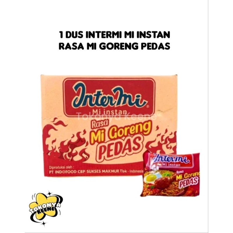 

INTERMIE MIE GORENG PEDAS 1 KARTON ISI 40PCS || MIE INSTAN MI GORENG PEDAS || INTERMI 1 DUS