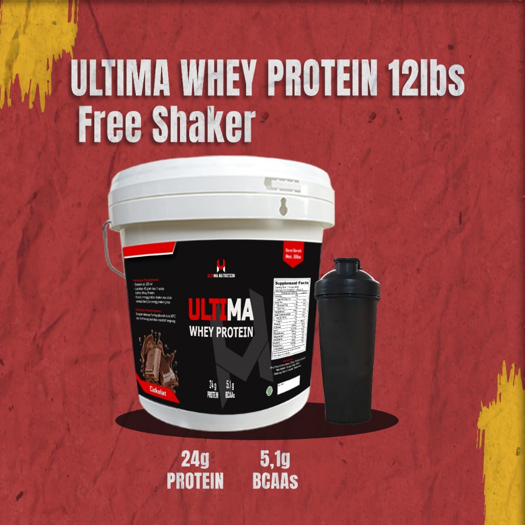 Susu Protein Ultima Whey Protein 12lbs Free Shaker, Whey Protein